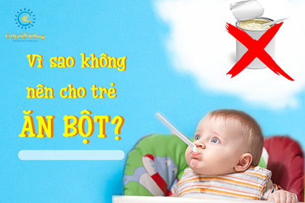  ăn dặm bằng bột làm sẵn