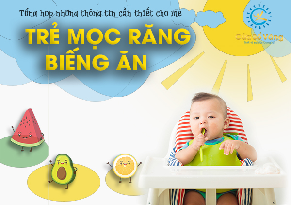 trẻ mọc răng biếng ăn
